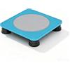 Chidiam Mini trampolino per bambini, tavola di salto sensoriale da 43 cm, per equilibrio e coordinazione, tappeto elastico sensoriale per bambini dai 3 anni in su, per interni ed esterni (blu)