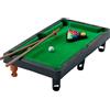 Elyebxj 1 Set Mini Set da Biliardo da Tavolo, Piccolo Gioco da Biliardo con Palline, Bastoncini e rastrelliera Triangolare, Gioco da scrivania da Viaggio per la Famiglia