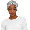 VCzsdff Cappello turbante da donna stampato con motivo palla da calcio bianco e nero, morbido copricapo elasticizzato alla moda, per la perdita dei capelli e lo shopping quotidiano