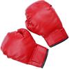 WRITWAA Guanti da Boxe Rossi per Fori D'aria e Chiusura Regolabile in Pu e Spugna per Allenamento Sacco Pesante e Mitts da Pugno