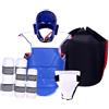 TWISAXC Attrezzatura Professionale per l'allenamento di Adulti e Bambini. Libera Il Tuo potenziale con Il Set di Protezioni per Il Taekwondo, Protezione per