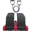 AHSSBSA Stepper Twist Stepper per scale, portata 150 kg, resistenza regolabile a 5 livelli, display LCD, pedali antiscivolo, corda elastica aerodinamica, ideale per gambe, fianchi, braccia e spalle