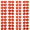 NUOBESTY 250 Pezzi Adesivi Bersaglio Tondi Arancioni Fluorescenti per Allenamento di Tiro All'aperto, Carta Resistente Strappo, Portatili per Frecce e Archi