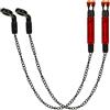 Giwnhvx 2 Pezzi Rilevatori di Tasto Pesca alla Carpa Oscillatori Bobine per Indicatore di Allarme Pesca, Catena Allarme Tasto Strumenti di Pesca Rosso