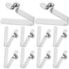 iplusmile 10 Pezzi Clip a Molla V a Forma di V in Acciaio Nichelato Argento, Resistente alla Ruggine Stabilità Migliorata per Riparazione di Ombrelli e Accessori Kayak Paddle