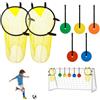 DAJASD Set Di 2 Reti Bersaglio Per Porta Da Calcio, 45 X 60 Cm Con 5 Bersagli Mobili E Cinghie Regolabili, Per Allenare La Precisione Di Tiro (bambini E Adulti)