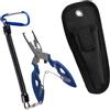 Elnwnnkc Pinze Attrezzatura da Pesca Treccia Linea Cutter Multifunzionale Lenza con Cordino A Spirale Rimozione Gancio
