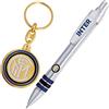 Giemme articoli promozionali - Set Portachiavi E Penna Inter Prodotto Ufficiale Idea Regalo Calcio Serie A