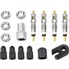BESTOMZ Kit Valvole Presta Sostituzione Semplice Nucleo in Acciaio Inossidabile e Plastica per Bicicletta Tubeless per Riparazione Pneumatici Mountain Bike