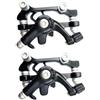 KAILIKETIY Kit Freno Disco Meccanico Pratico e Facile da Installare Nero in Lega di Alluminio Compatibile Freni Anteriori e Posteriori per Bicicletta Mountain Bike