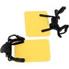 Kichvoe Occhiali da Tiro Pannelli Laterali Gialli in Abs 2 Pezzi Clip Sicura e Blocco Luce Migliorato per Sport e Tiro