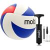 molti Pallone da pallavolo da spiaggia, misura 5, per sport e tempo libero, per interni ed esterni, set 2: 1 palla da beach volley, 1 pompa per palloni