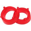 SHINEOFI 2 Pezzi Supporto Porta Palloni da Calcio e Sportivi in Pp Rosso, Resistente ai Danni Base Robusta e Design Semplice, per Uffici e Case
