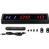 Xiuganpo Timer da Palestra a LED, modalità 5 Funzioni, Timer per Fitness, a Intervalli con Cicalino Remoto Wireless, Display LED per Allenamento in Palestra a Casa