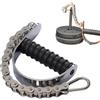 Générique Sturdy Grip Trainer, Arm Wrestling Muscle Builder Equipment, Adjustable Handle with Strong Resistance, Steel Forearm Exerciser, Strength Trainer with Compact Design, Workout Tool for Gym Home