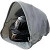 TIANHENGMart Borsa portaoggetti per casco da moto con chiusura a coulisse per scooter Cruiser - interno in pile antigraffio nero (grigio)
