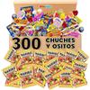 WikiMark Assortimento 300 Chuches e Mini Bustine Orsetti di Gominolas - WikiMark - Ideale per feste per bambini, compleanni, sacchetti di caramelle e caramelle, ripieno di ananas.