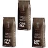 Aiello CAFFE' AIELLO CREMA - 3X250 Gr Soft Pack - Tostatura Media 70% ARABICA - Macinato - In Atmosfera Protettiva - Intensità 8/10