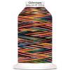 Das h pfende Komma Das hüpfende Komma Gütermann Bulky-Lock Multicolour No.80 - Gomitolo di filato da costruzione colorato e arancione fluo, 1000 m