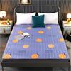 hxoity Materasso Futon Ultra Sottile Poliestere Pieghevole Tatami Tappeto Pavimento Pelle Amica Spazzolato Tutte Stagioni Portatile Dormitorio Studenti Cartoon Morbido Antiscivolo Poltrona Letto Traspirante
