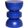 sweeek Tavolino, lato divano, comodino metallo Blu - 32x32x43.5 cm