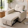 UTTQEW Poltrona Letto Singolo Convertibile 3 in 1 con USB,Divano letto 1 Posto