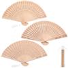 Ourdort 3PCS Ventaglio Legno,Ventagli Bamboo,Ventaglios a Mano Pieghevole Donna | Ventaglio Legno,Ventagli Bamboo,Ventaglios a Mano Pieghevole Donna,Ventaglis Matrimonio,per Ballo,Regali di Nozze,Feste