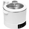 MELAQULY Cuocere riso a basso contenuto di zucchero, 1200 W, elettrico Multifunction Rice Cooker, 3 l, per 1-3 persone, con cucchiaio e misurino (bianco)
