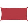 vidaXL Vela Parasole 160 g/m² Rossa 2x3,5 m in HDPE