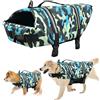 FainFun Giubbotto di Salvataggio per Cani, FainFun Giubbotto di Salvataggio per Cane Arancia, Giubbotto Salvagente per Cane, di Dimensioni Regolabili, con Forte Galleggiamento e Maniglia (Blu C, L)