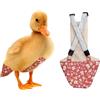 Uni Infinity Pannolini per polli e anatre, pannolini per galline, galli, anatre e anatroccoli - Riutilizzabili, regolabili di Uni Infinity (Fioritura rosa, anatra piccola, 1, unità)