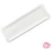 NONE Glotomania - Vassoio rettangolare bianco in cartone resistente - 45 x 13 cm