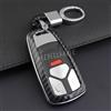 MIHUMOE Portachiavi a distanza per auto in fibra di carbonio Custodia con anello a catena per 2015 + Audi A4 B9 A5 Q5 Q7 S4 S5 SQ5 Sportback TT Accessori