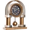 NONE OROLOGIO DA TABLETOP IN FERRO DI CRISTALLO 25X8X31 GOLDEN RE196353