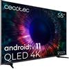 Cecotec Televisione Cecotec QLED 75" Smart TV Serie V3+ VQU30075+, 4K UHD, Android TV11, Senza Cornice, Assistente Vocale Google e Chromecast