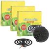 PLUSHOME Spirals Citronella Confezione di incenso 1/3/6 da 10 unità, repellente per zanzare all'interno o all'esterno