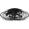 Cecotec Ventilatore da Soffitto Cecotec con Luce EnergySilence LampAero 650 Design in Ferro. 20W, Motore DC, Lampada, 5 Pale da 11"