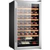 Cecotec Cantina vini Cecotec 34 bottiglie Bolero grandsommelier 34030 in acciaio inox, 80 L, Raffreddamento a compressore