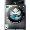 Cecotec Lavatrice 7Kg Bolero DressCode 7500 Inverter Acciaio A. 16 Programmi, Basso Consumo, Inverter Plus Motore, SteamMax