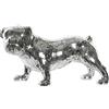 NONE FIGURA IN RESINA 45,5X21.5X25 SPECCHIO IN ARGENTO BULLDOG FD194720