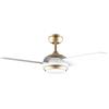 Cecotec Ventilatore da soffitto Cecotec con luce EnergySilence Aero 4265 OroBianco. 65 W, diametro 42" con luce LED da 18W, telecomando