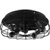 Cecotec Ventilatore da Soffitto Cecotec con Luce EnergySilence LampAero 600 Design in Ferro. 20W, Motore DC, Lampada, 5 Pale da 11"