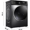 Cecotec Lavatrice a caricamento frontale Bolero DressCode 8500 Inverter Acciaio A