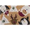 Plushome Zerbino natalizio PLUS HOME con fibra di cocco naturale - 60x40x1,50 cm