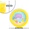 NONE Piscina per bambini - Piscina per neonati gonfiabile rotonda - Mini piscina con 2 anelli per balcone, piscina per balcone, terrazza o giardino, bagno estivo rinfrescante per neonati, durevole, facile