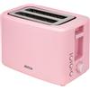 JOCCA Tostapane Jocca rosa linea Sweet, doppia fessura larga, 7 livelli, funzioni scongelare/riaccaldare/annullare, 700W, tostatura uniforme per vari tipi di pane e brioche