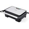 Griglia elettrica in acciaio a doppia piastra da 850 W, versatile macchina per panini e panini con piastre di rivestimento antiaderenti