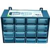 NONE Organizzatore a vite per cassetti, Organizzatore in plastica impilabile con 16 cassetti per piccoli strumenti, Classifier 16 scomparti impilabili, Cassettiera multiuso in materiale plastico,