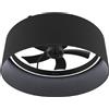 Cecotec Ventilatore da Soffitto Cecotec con Luce EnergySilence LampAero 650 Design Nero con Telecomando. Motore DC, 20W, LED 45W