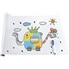NONE Rotolo di lavagna autoadesiva 60x150 cm Adesivo da parete 45x200 cm Vinile bianco per scrivere con pennarello 45x150 cm, foglio di lavagna adesiva per bambini